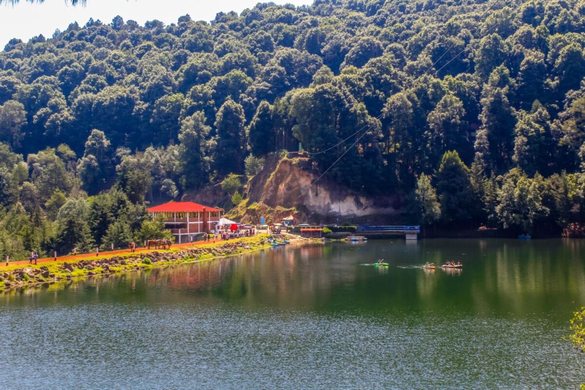 Vista panorámica de la Presa de Llano en Villa del Carbón 