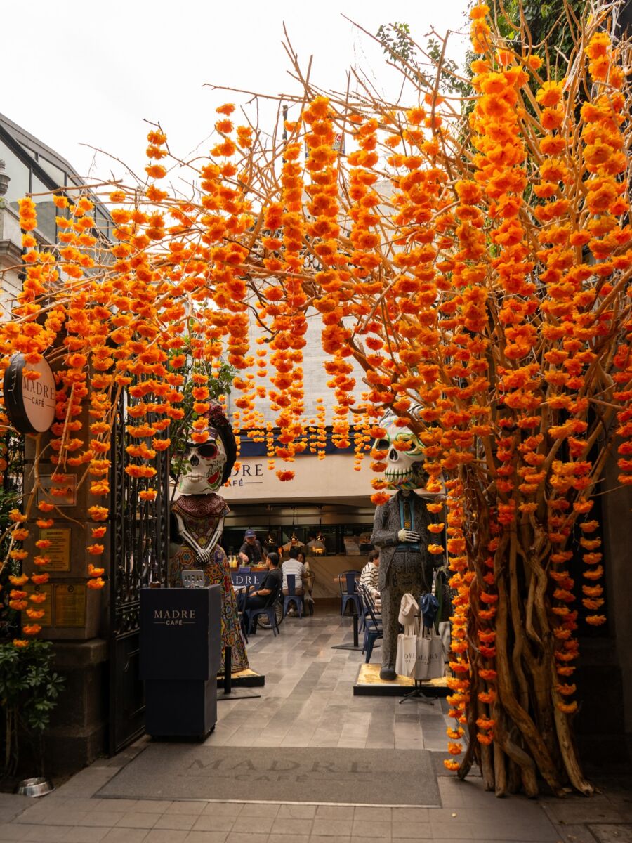 Decoración de otoño en Madre Café