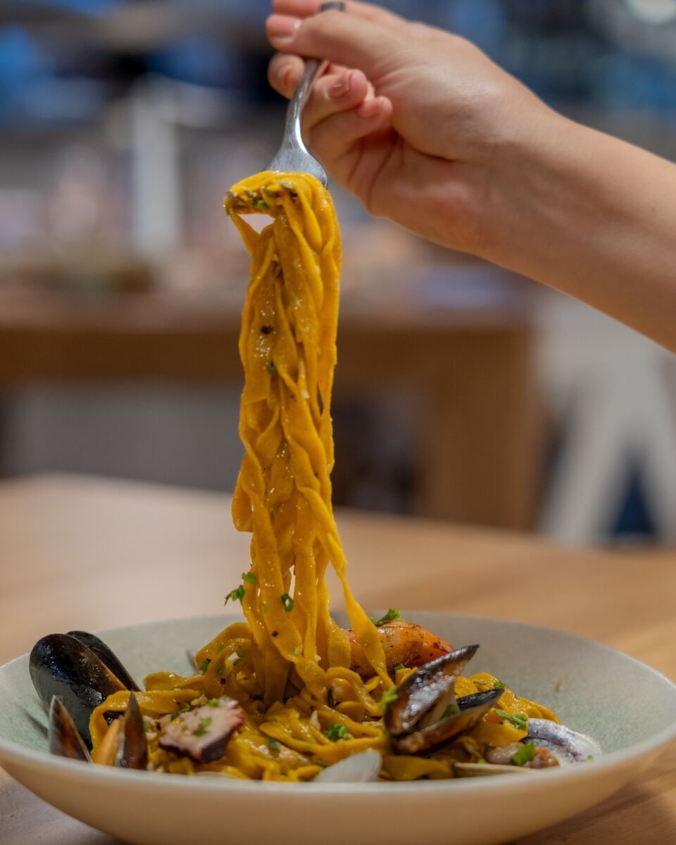 pasta con mejillones