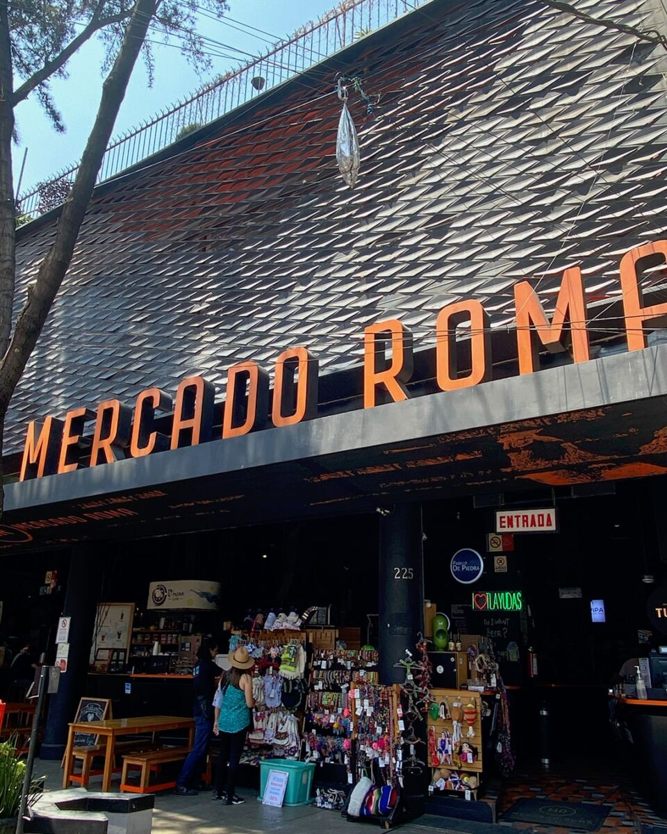 fachada del Mercado Roma, en CDMX 