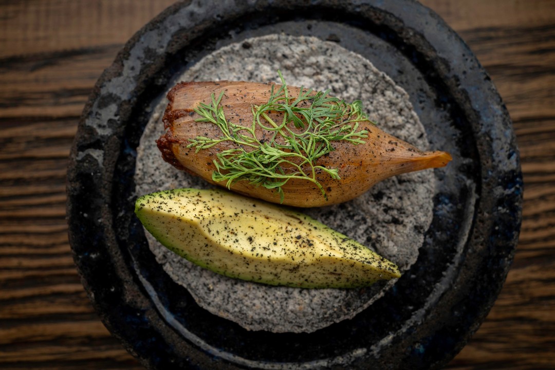 taco con aguacate 